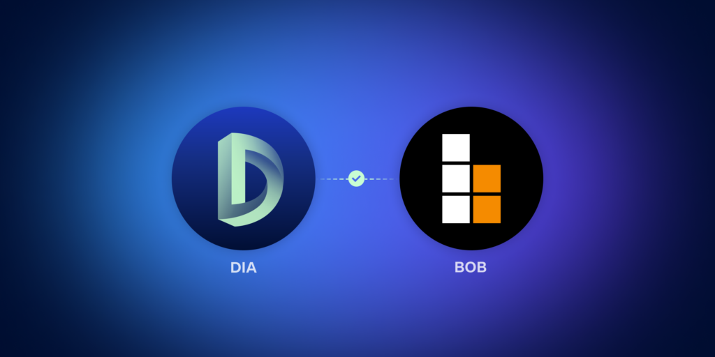 Hello BOB (Build on Bitcoin): DIA Oracles Live on BTC L2 Mainnet