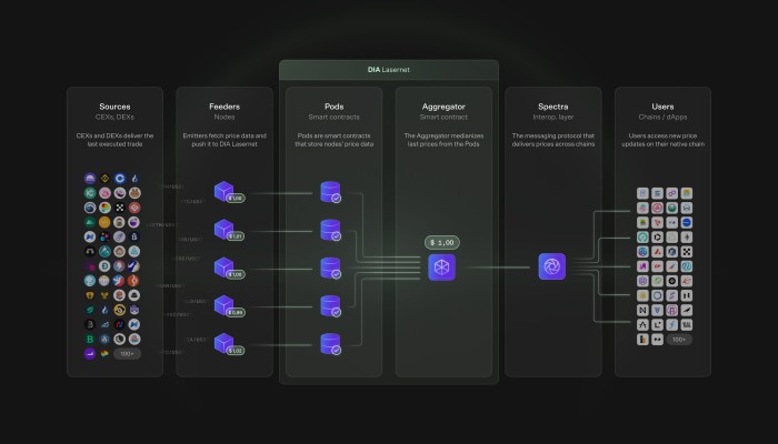 Architecture of DIA Lumina with all its component of the data flow